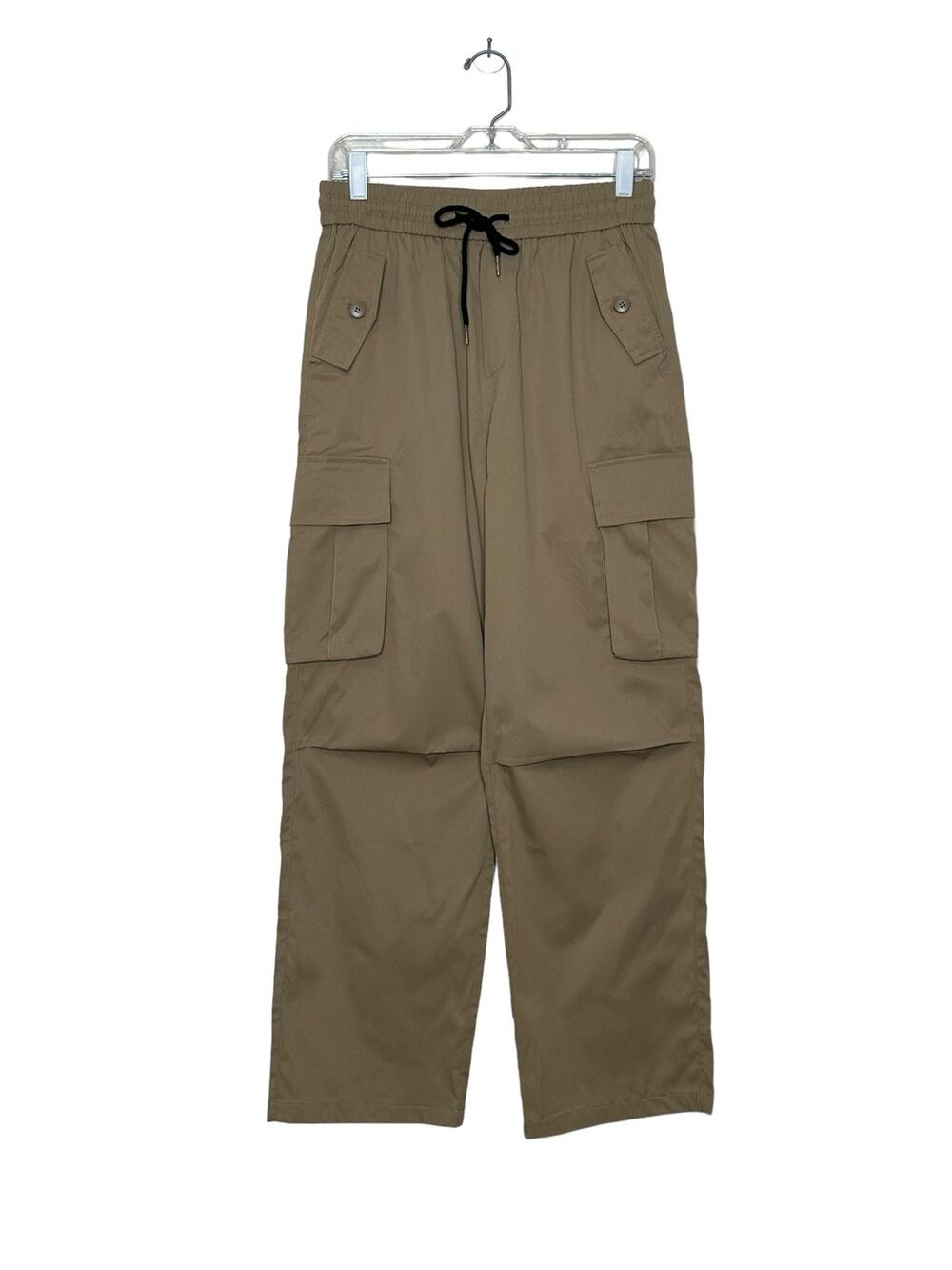Shein Men beige cargo casual pull on pants size medium